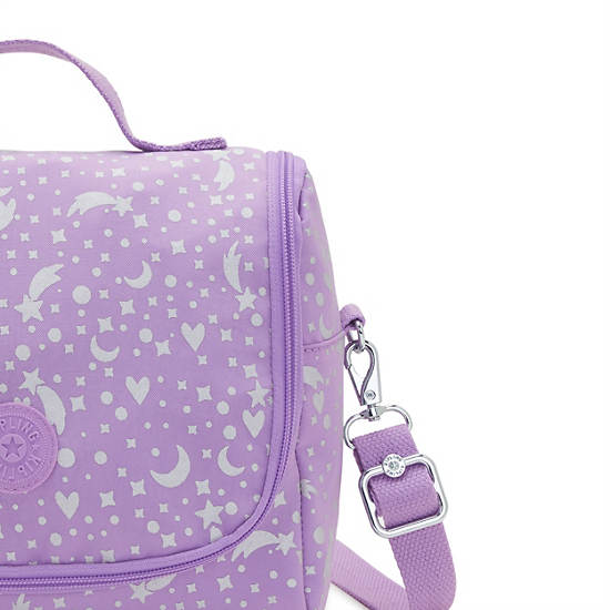 Kipling New Kichirou Printed Lunch Bag Tassen Paars | België 1280KO